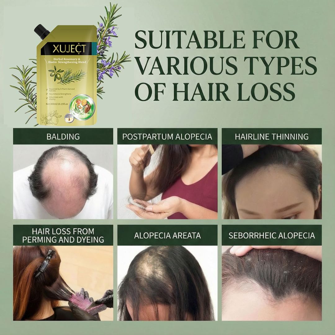 XUJECT shampoo bottle shown in shower to illustrate daily use and scalp-refreshing benefit