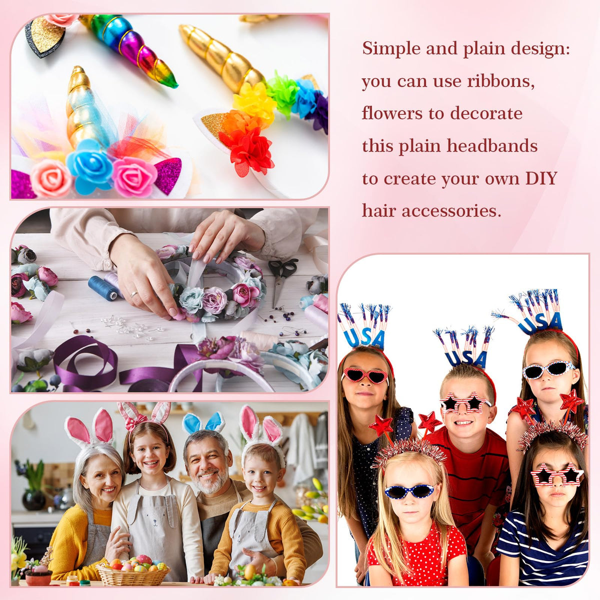 XunYee stacked headbands highlighting bulk supply and value benefit