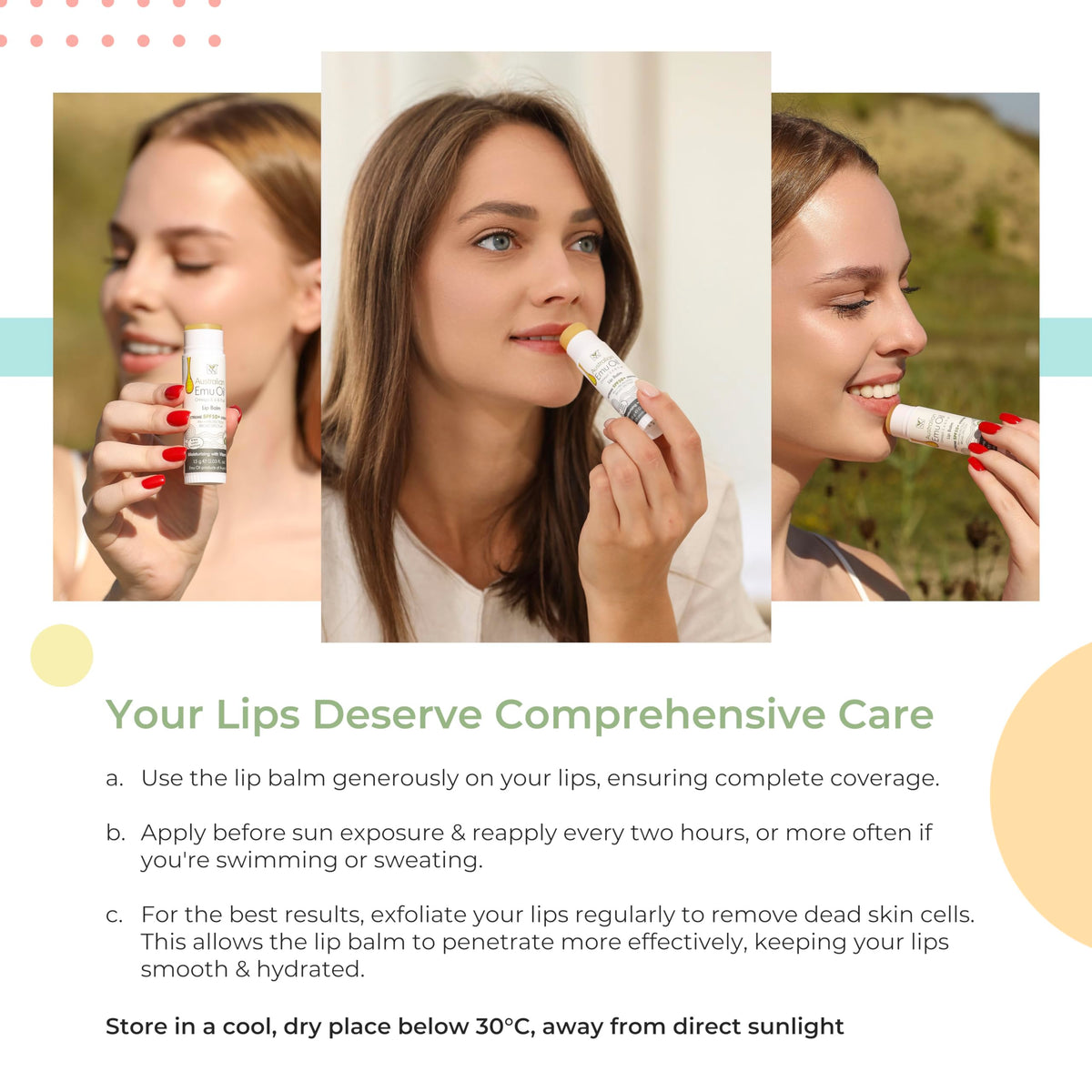 Y Not Natural being applied to lips demonstrating easy, even coverage