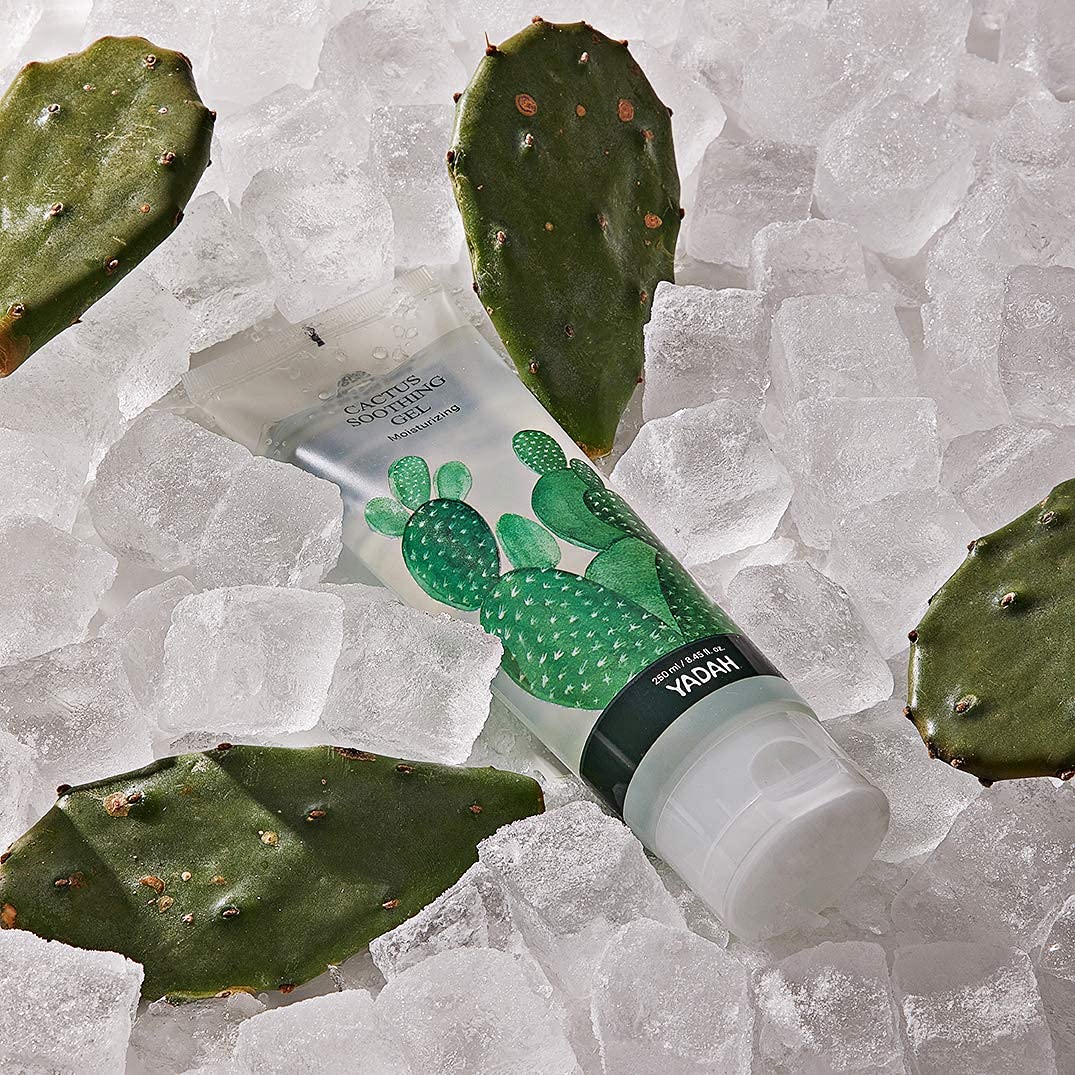 YADAH bottle next to a hand for size and travel-friendly scale