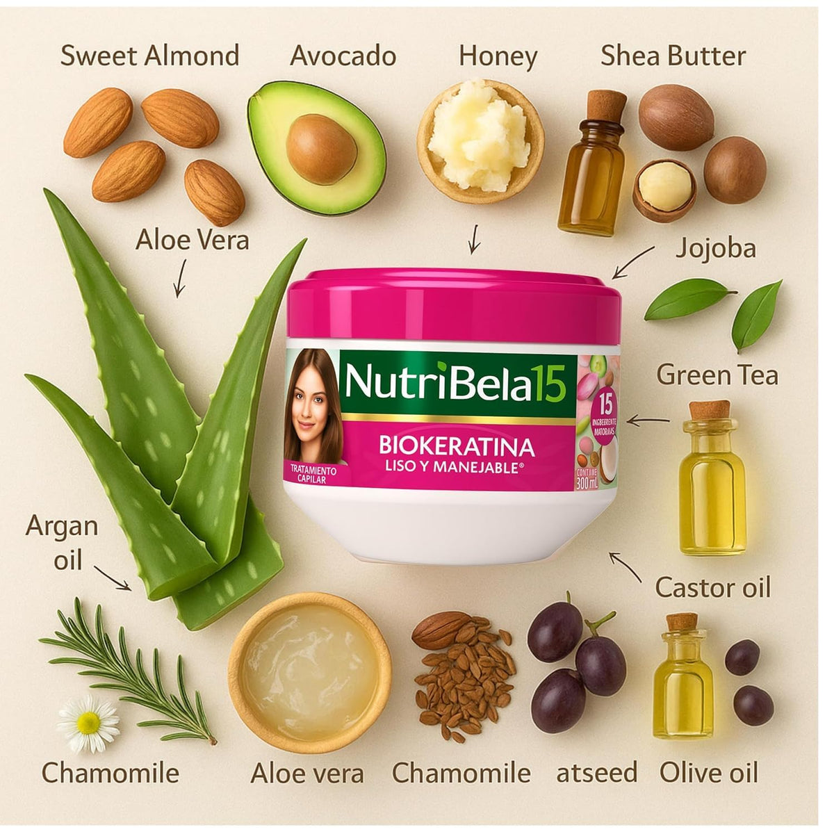 Yahve NutriBela applied in hands to show product distribution and easier application