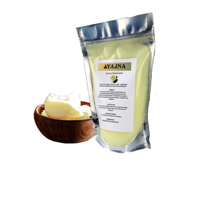 Yajna texture close-up highlighting creamy ivory butter and nourishing richness