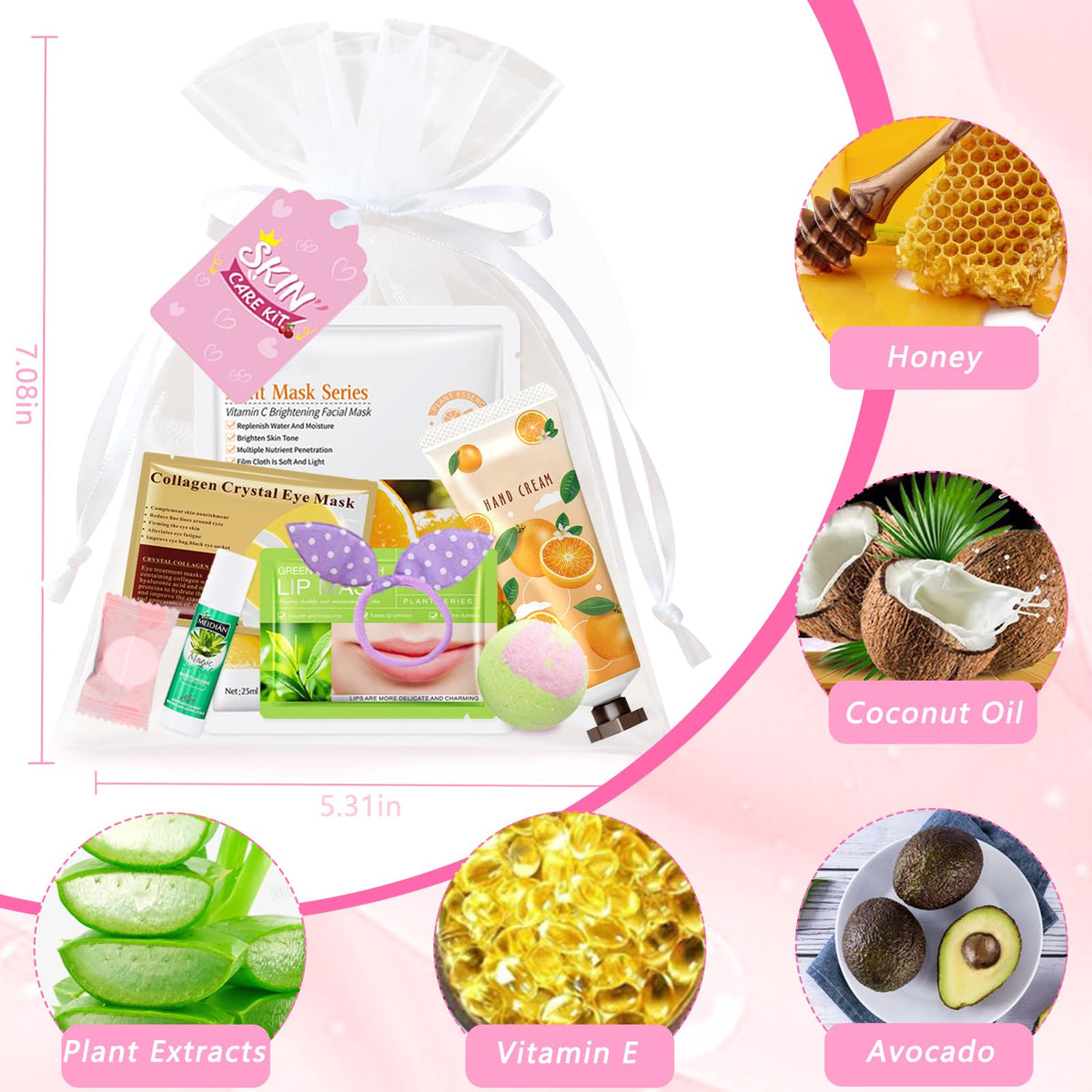 YALARY eye and lip masks detail demonstrating targeted soothing care