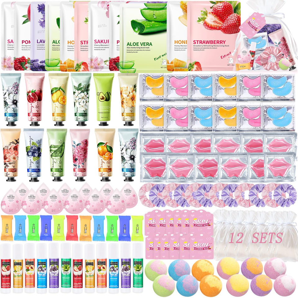 YALARY front packaging showing complete 132 piece spa kit for easy party planning