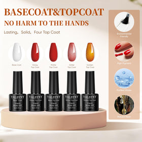 YALSYNY 36 gel color bottles fanned out to show wide shade selection