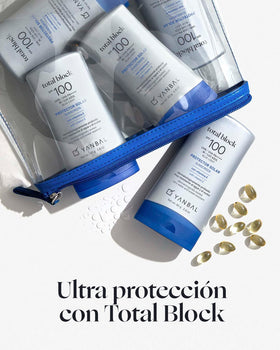 Yanbal TOTAL BLOCK close-up texture emphasizing quick absorption benefit