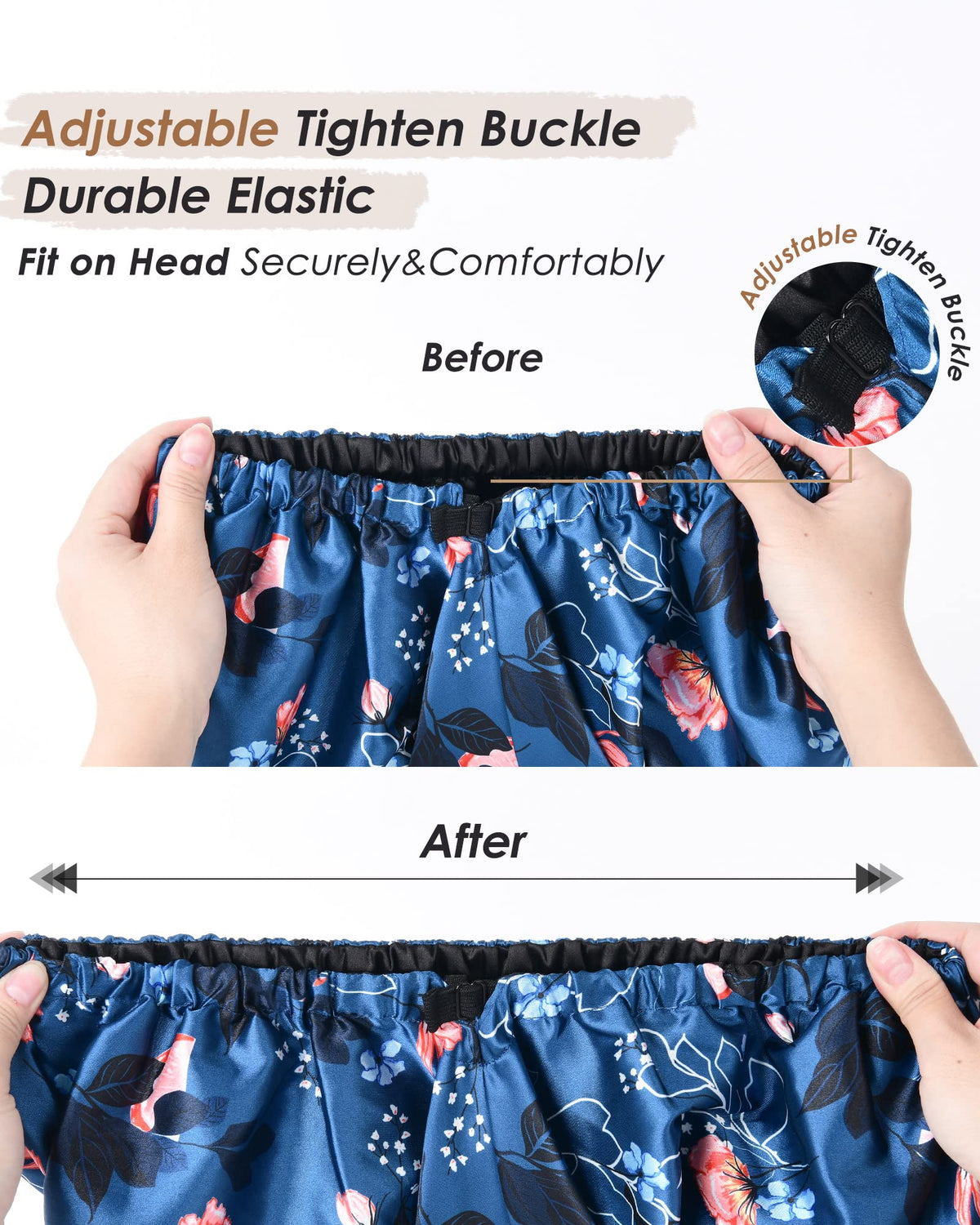YANIBEST adjustable drawstring and thin elastic band for secure fit