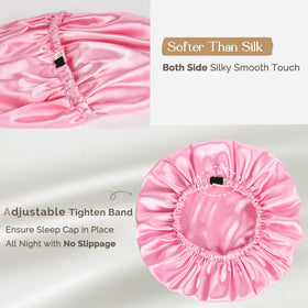 YANIBEST bonnet on bedside table suggesting overnight hair care convenience