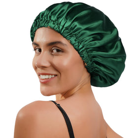 YANIBEST close-up of inner satin lining protecting hair from friction