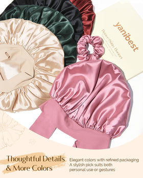 YANIBEST bonnet in gift packaging ideal for gifting and hair care presentation