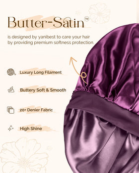 YANIBEST close-up of butter-satin texture for reduced friction and shine