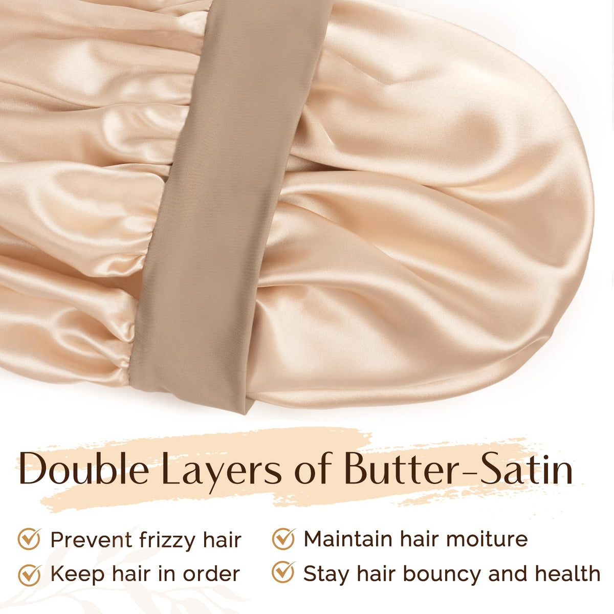 YANIBEST double-layer satin close-up highlighting soft texture and extra protection