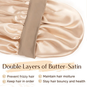 YANIBEST double-layer satin close-up highlighting soft texture and extra protection