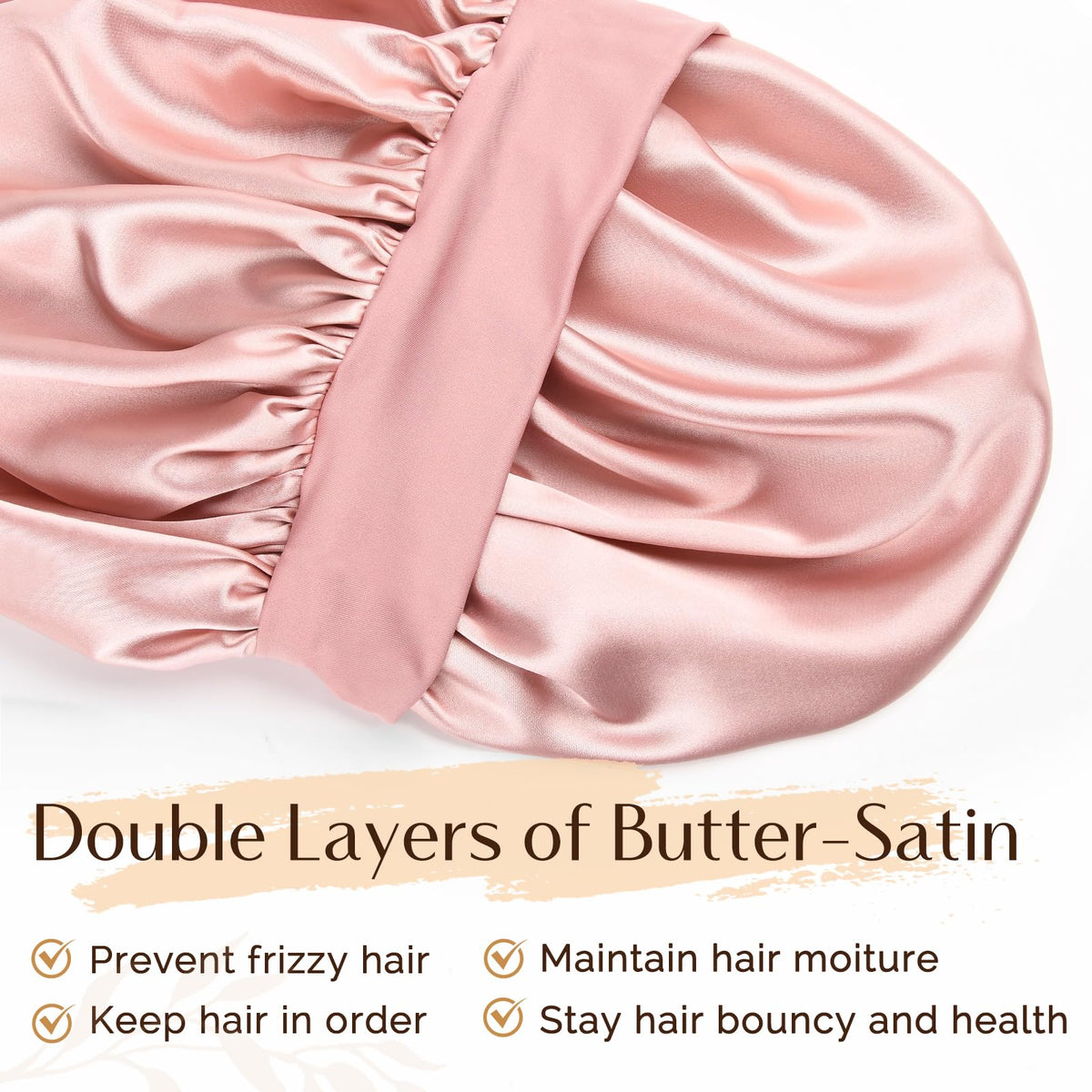 YANIBEST close-up of double-layer satin fabric showing smooth texture