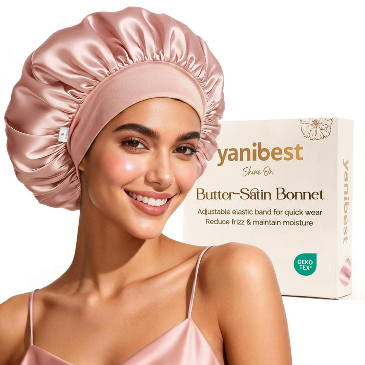 YANIBEST front view of bonnet showing full coverage and neat shape