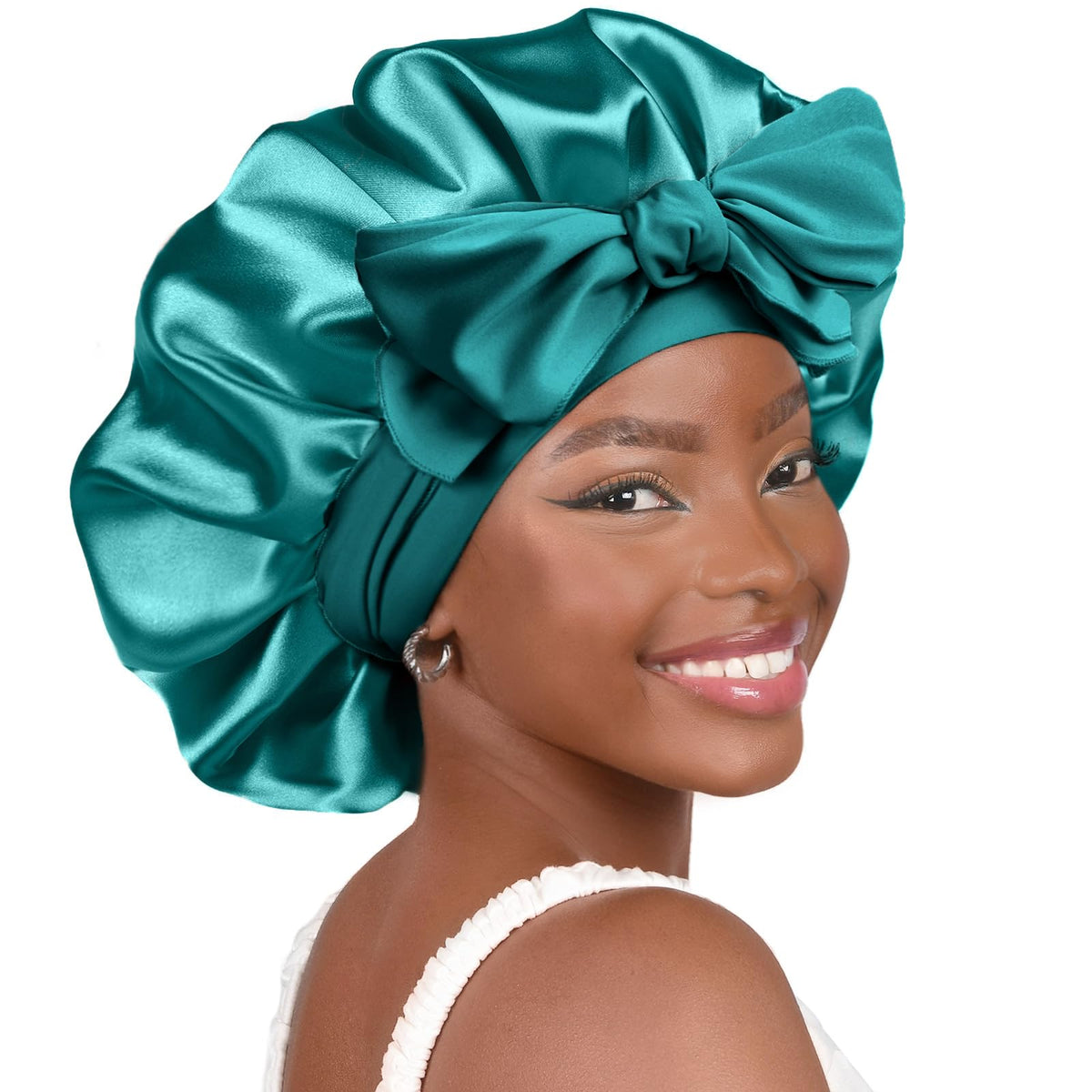 YANIBEST front view bonnet showing Blue Zircon color and neat fit benefits