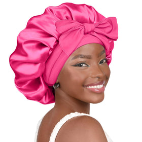 YANIBEST front view bonnet showing secure coverage and vibrant color