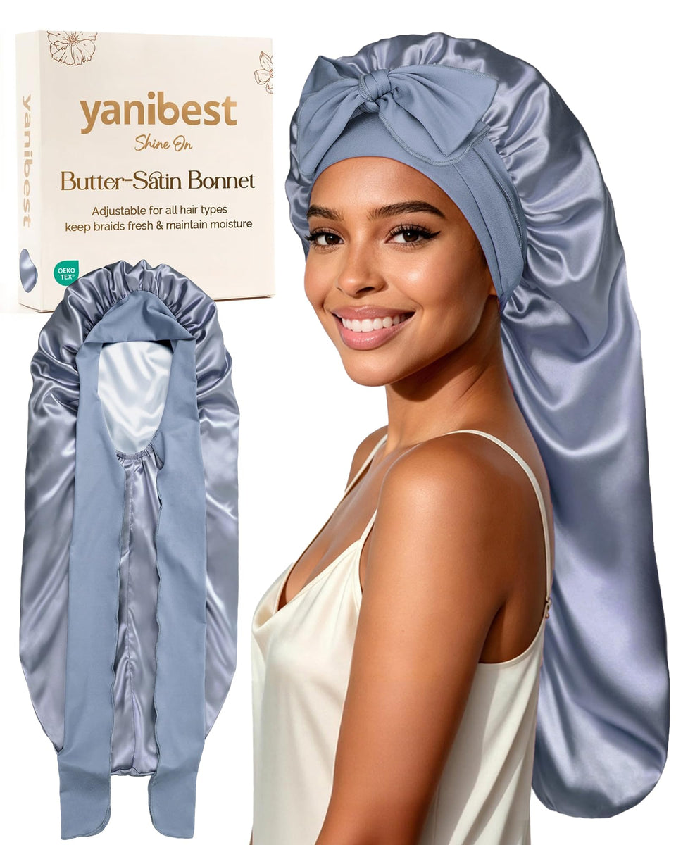 YANIBEST front view showing bonnet packaging and color options, protective benefit