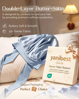 YANIBEST satin inner texture close-up highlighting low-friction benefit