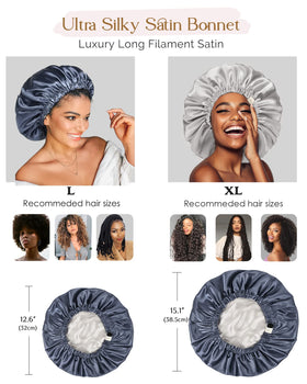 YANIBEST size comparison in hand demonstrating roomy capacity for braids benefit