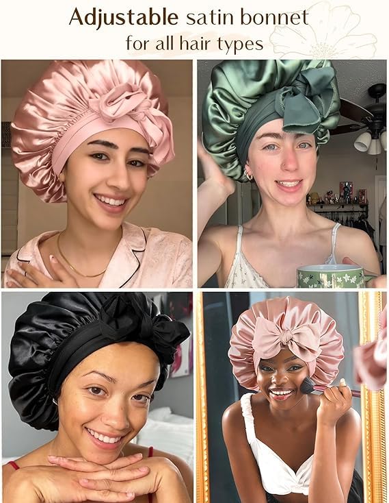 YANIBEST bonnet used to secure wig and protect braided hair