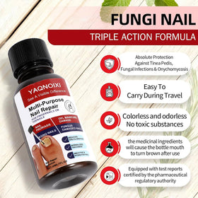 YAQNOIXI patch on toenail demonstrating overnight renewal and comfort