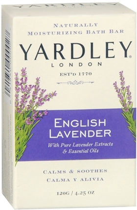 Yardley moisturizing bar close-up lather texture highlighting gentle cleanse and hydration