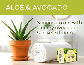 Yardley in bathroom lifestyle setting showing elegant soap for daily uplifting routine