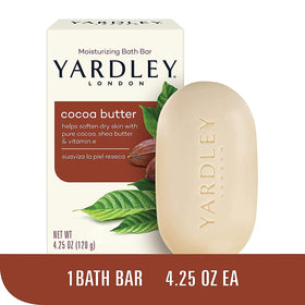 Yardley close-up of soap texture showing creamy surface and moisturizing finish