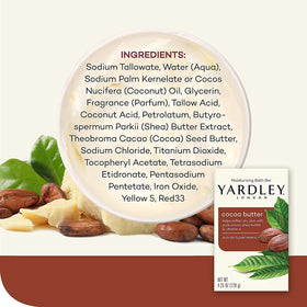 Yardley bar beside ruler for size comparison and travel-friendly benefit