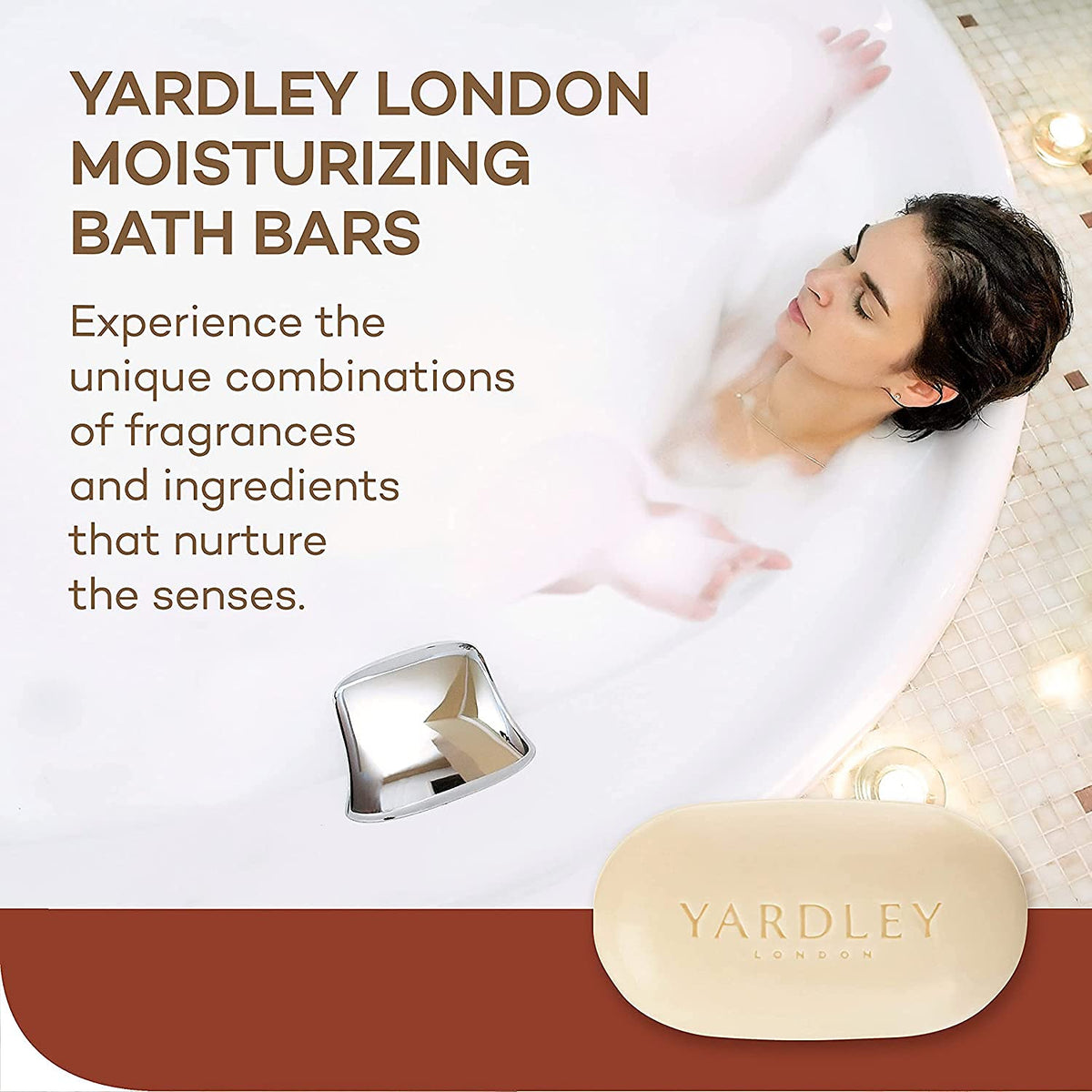 Yardley soap resting on draining dish demonstrating how to prolong bar life