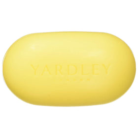 Yardley bar close-up texture highlighting creamy lather potential