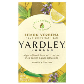 Yardley bar staged in bathroom conveying refreshing daily use