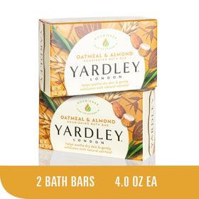 Yardley London Aloe & Avocado bar in use in shower for refreshing feel