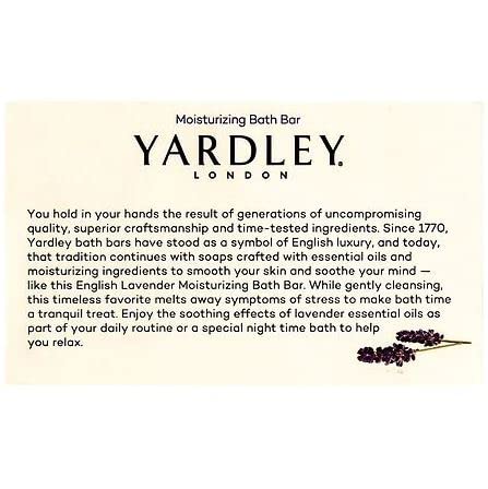 yardley London open box with twelve bars organized for easy storage and gifting