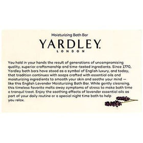 yardley London open box with twelve bars organized for easy storage and gifting