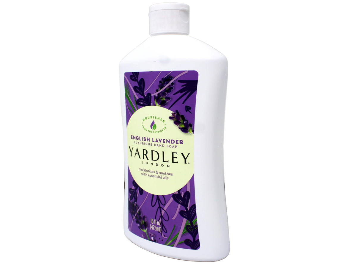 Yardley London bottle in a bathroom setting showing practical placement and decor match