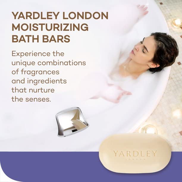 yardley London creamy lather texture on hand demonstrating rich moisturizing foam