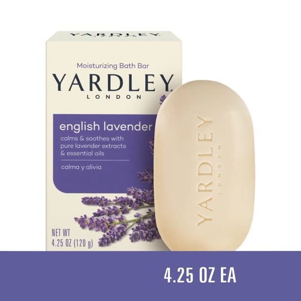 yardley London packaging detail emphasizing recyclable materials and brand heritage