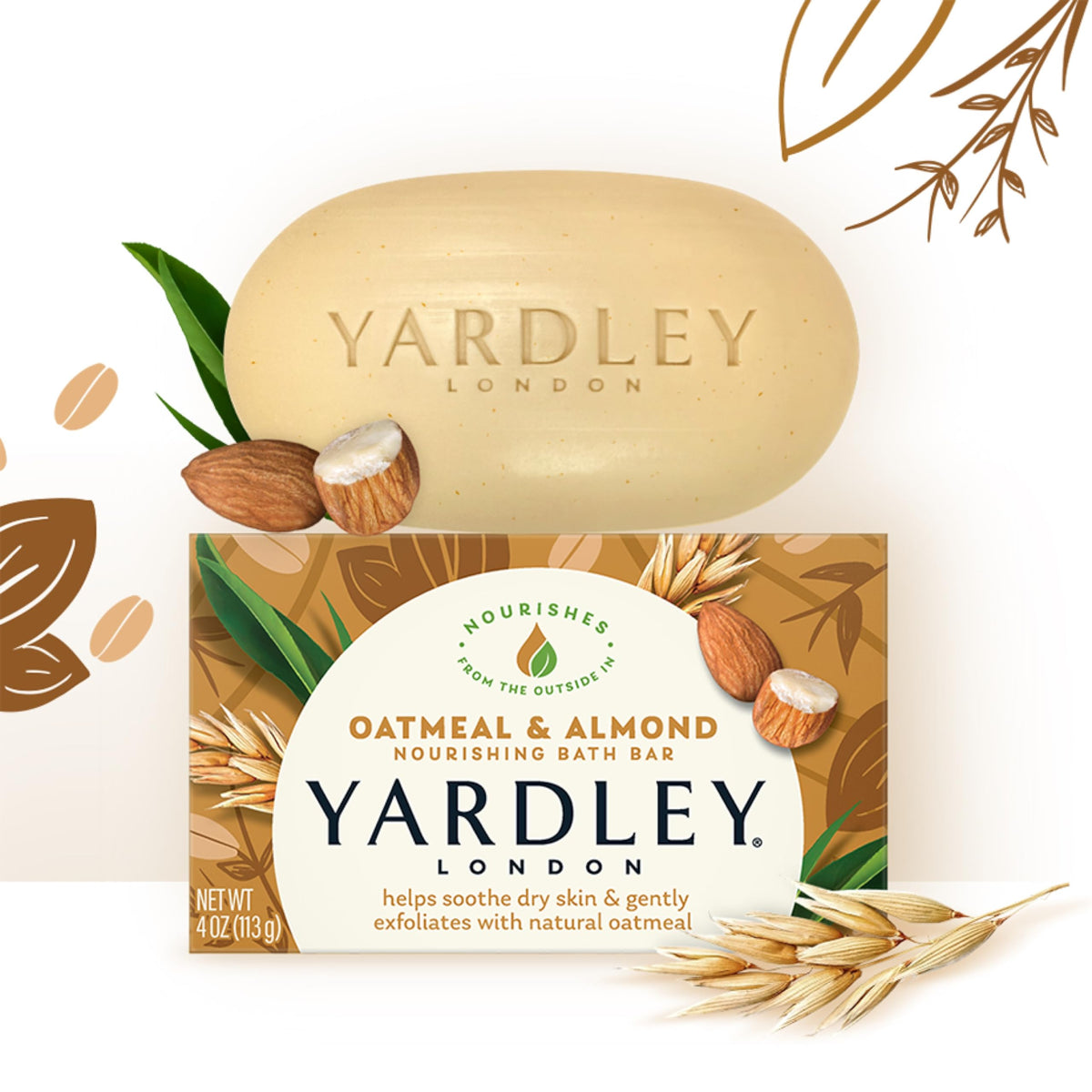 Yardley six bars stacked to show multipack convenience and economical supply