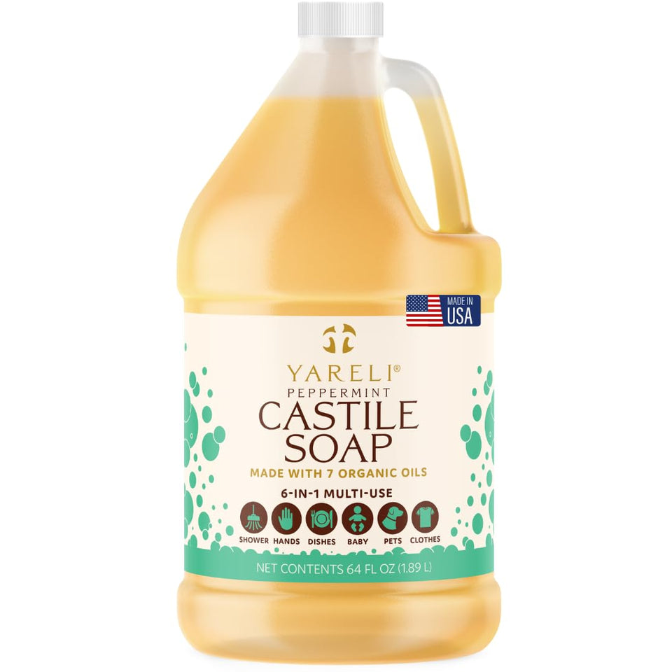 YARELI 64oz front label showing product and size benefit