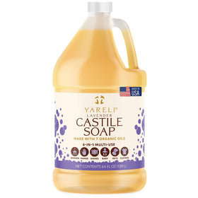 YARELI front packaging 64oz jug showing product and benefit of long-lasting supply