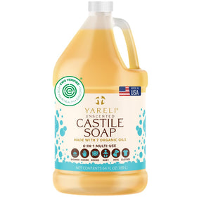 YARELI front packaging 64oz jug showing size and label benefits