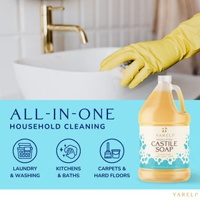 YARELI used as pet shampoo on a dog demonstrating gentle cleaning