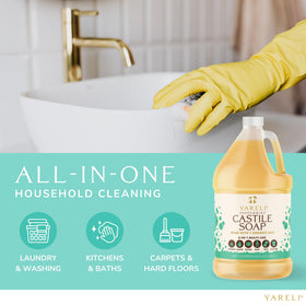 YARELI applied to dog during bath demonstrating gentle pet-safe cleaning