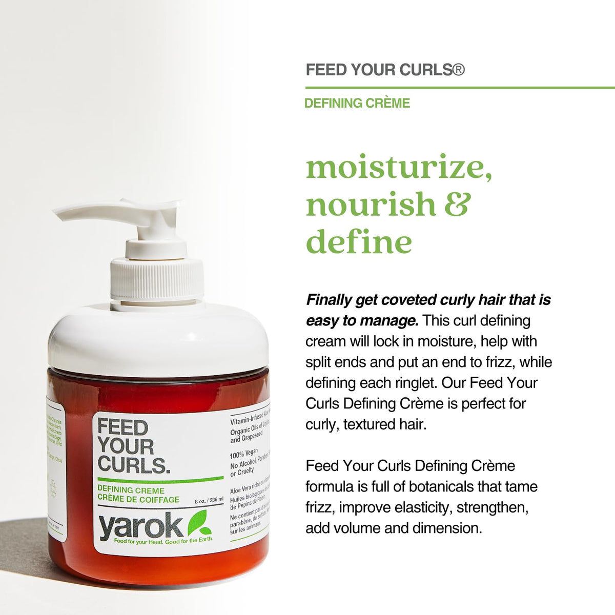 YAROK FOOD FOR YOUR HEAD close-up cream texture showing smooth spreadability