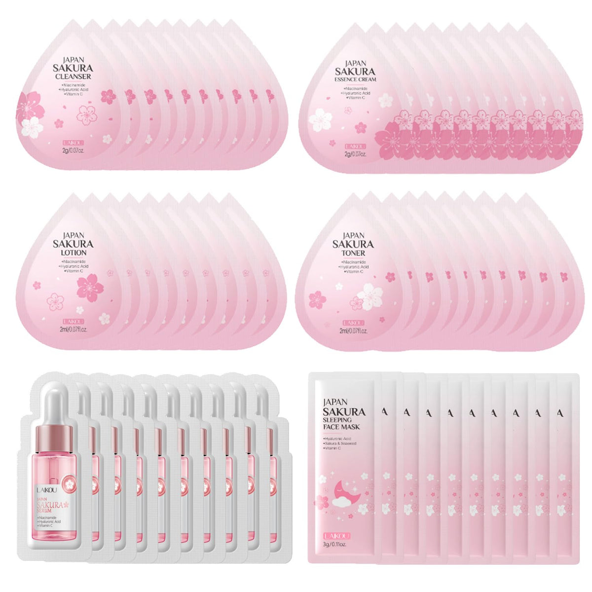 Yasovigi front packaging showing compact 60-piece travel kit and convenience