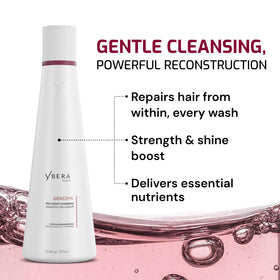 YBERA PARIS back label with ingredient list and directions for salon-standard care