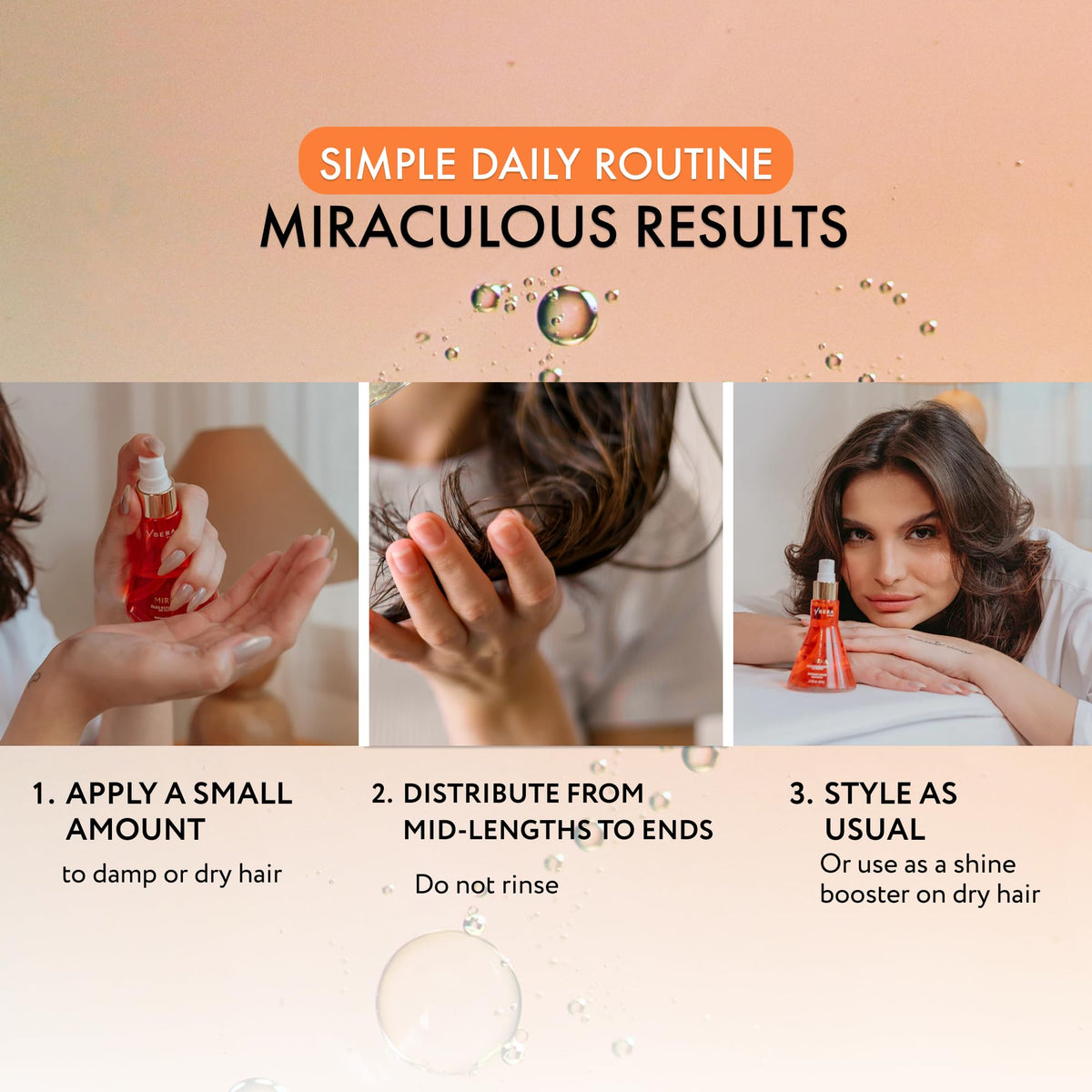 YBERA PARIS label and ingredient panel emphasizing repair technology benefit