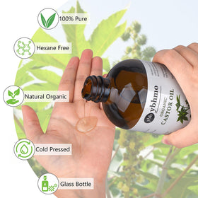 YBHMO oil texture close-up highlighting thick, nutrient-rich consistency